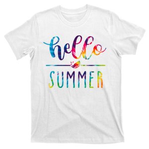 Hello Summer Colorful Rainbow T-Shirt