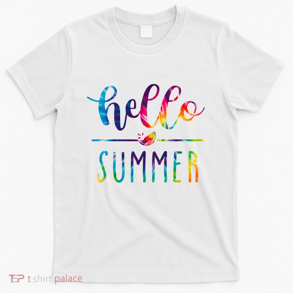 Hello Summer Colorful Rainbow T-Shirt