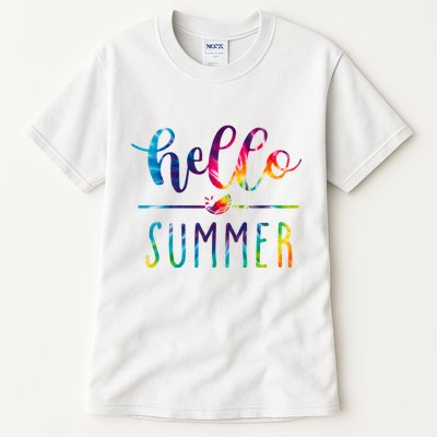Hello Summer Colorful Rainbow Tall T-Shirt
