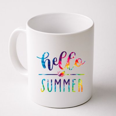 Hello Summer Colorful Rainbow Mug