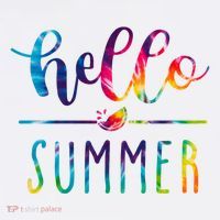 Hello Summer Colorful Rainbow Beanie