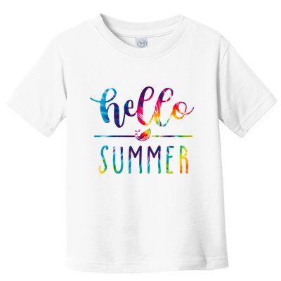 Hello Summer Colorful Rainbow Toddler T-Shirt