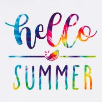 Hello Summer Colorful Rainbow Visor