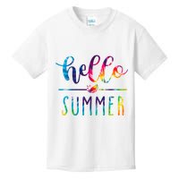 Hello Summer Colorful Rainbow Kids T-Shirt