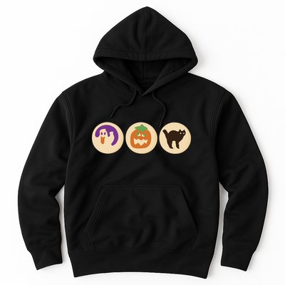 Halloween Sugar Cookie Spooky Season Cat Pumpkin Boo Ghost Hoodie