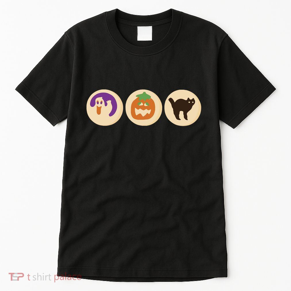 Halloween Sugar Cookie Spooky Season Cat Pumpkin Boo Ghost Tall T-Shirt