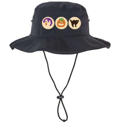 Halloween Sugar Cookie Spooky Season Cat Pumpkin Boo Ghost Bucket Hat