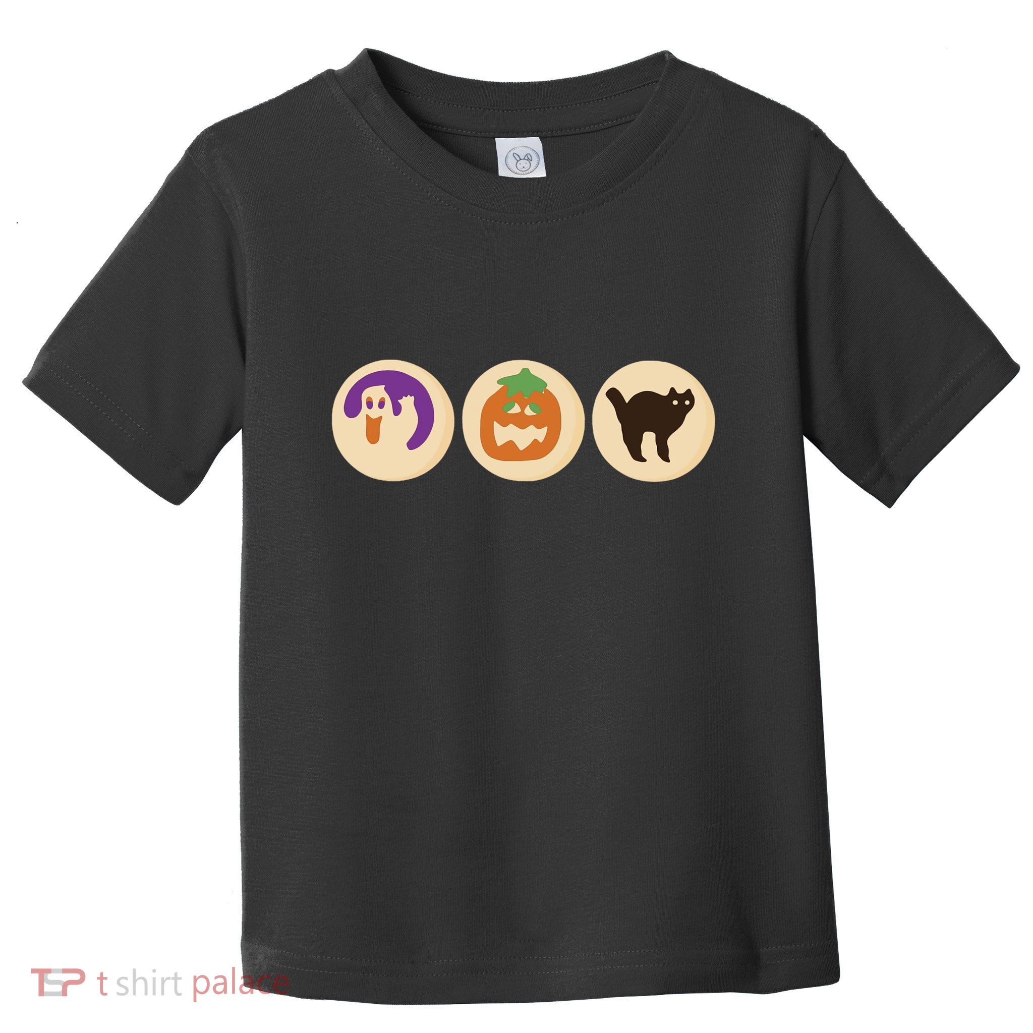 Halloween Sugar Cookie Spooky Season Cat Pumpkin Boo Ghost Toddler T-Shirt
