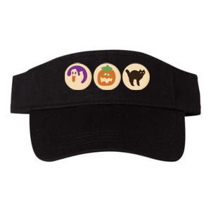 Halloween Sugar Cookie Spooky Season Cat Pumpkin Boo Ghost Valucap Bio-Washed Visor