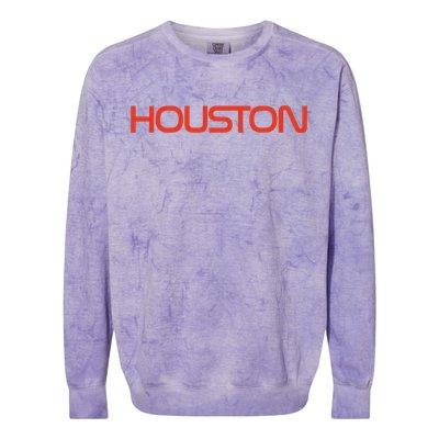 Houston Space City, Houston Baseball Colorblast Crewneck Sweatshirt