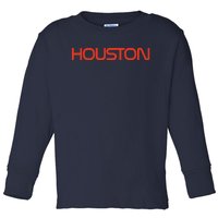 Houston Space City, Houston Baseball Toddler Long Sleeve Shirt