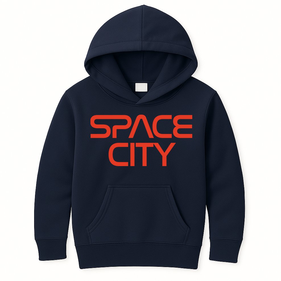 Houston Space City, Houston Baseball Kids Hoodie