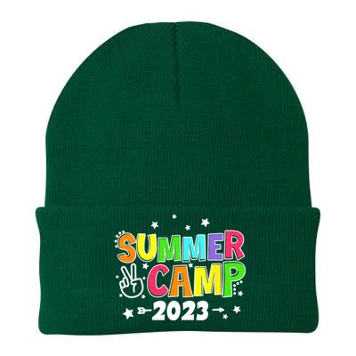 Happy Summer Camp Love Outdoor Activities For Girls Knit Cap Winter Beanie