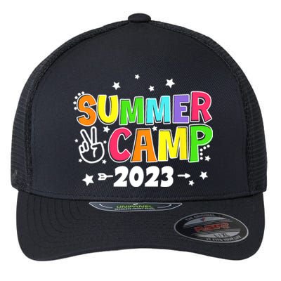 Happy Summer Camp Love Outdoor Activities For Girls Flexfit Unipanel Trucker Cap