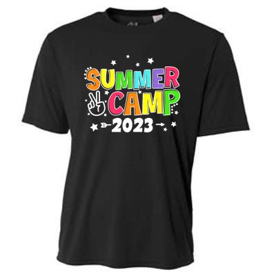 Happy Summer Camp Love Outdoor Activities For Girls Cooling Performance Crew T-Shirt