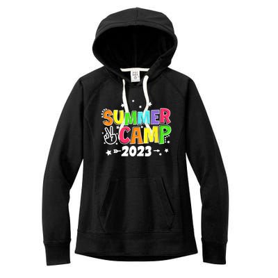 Happy Summer Camp Love Outdoor Activities For Girls Women's Fleece Hoodie