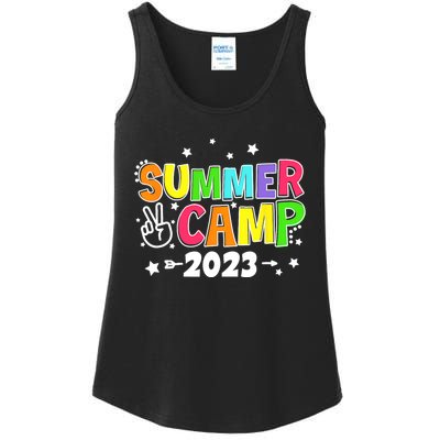 Happy Summer Camp Love Outdoor Activities For Girls Ladies Essential Tank