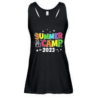 Happy Summer Camp Love Outdoor Activities For Girls Ladies Essential Flowy Tank