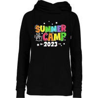 Happy Summer Camp Love Outdoor Activities For Girls Womens Funnel Neck Pullover Hood