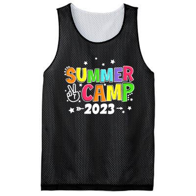 Happy Summer Camp Love Outdoor Activities For Girls Mesh Reversible Basketball Jersey Tank