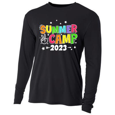 Happy Summer Camp Love Outdoor Activities For Girls Cooling Performance Long Sleeve Crew