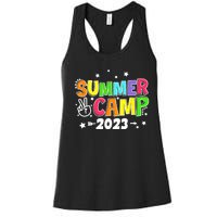 Happy Summer Camp Love Outdoor Activities For Girls Women's Racerback Tank