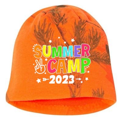 Happy Summer Camp Love Outdoor Activities For Girls Kati - Camo Knit Beanie