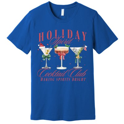 Holiday Spirit Cocktail Club Espresso Martini Christmas Great Gift Premium T-Shirt