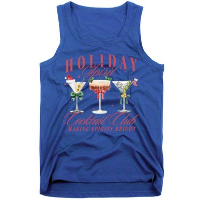 Holiday Spirit Cocktail Club Espresso Martini Christmas Great Gift Tank Top