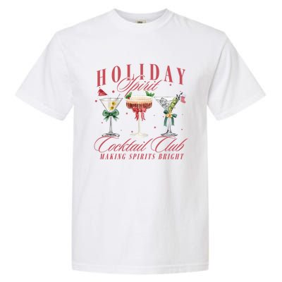 Holiday Spirit Cocktail Club Espresso Martini Christmas Great Gift Garment-Dyed Heavyweight T-Shirt