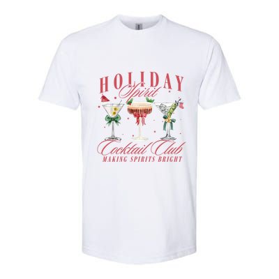 Holiday Spirit Cocktail Club Espresso Martini Christmas Great Gift Softstyle CVC T-Shirt