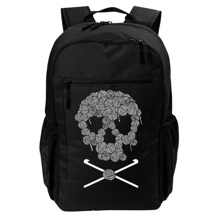 Halloweeen Skull Crochet Lovers Yarn Funny Skeleton Gift Daily Commute Backpack