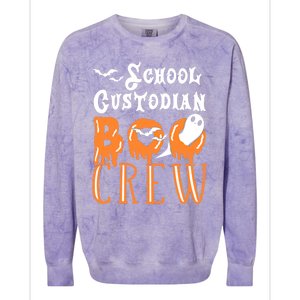 Halloween School Custodian Gift Colorblast Crewneck Sweatshirt