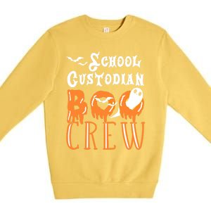 Halloween School Custodian Gift Premium Crewneck Sweatshirt