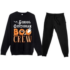 Halloween School Custodian Gift Premium Crewneck Sweatsuit Set