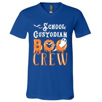 Halloween School Custodian Gift V-Neck T-Shirt