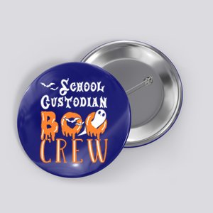 Halloween School Custodian Gift Button