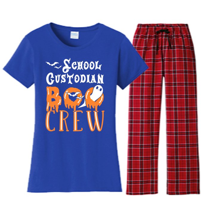 Halloween School Custodian Gift Women's Flannel Pajama Set