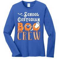 Halloween School Custodian Gift Ladies Long Sleeve Shirt