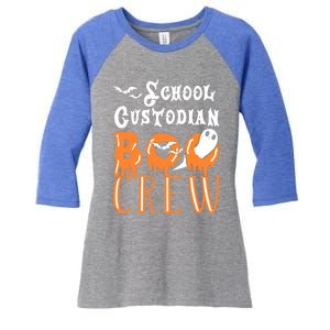 Halloween School Custodian Gift Women's Tri-Blend 3/4-Sleeve Raglan Shirt