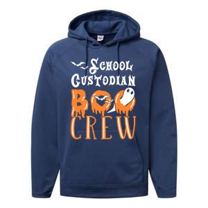 Halloween School Custodian Gift Performance Fleece Hoodie