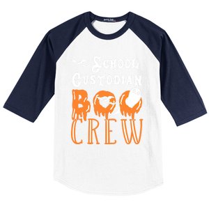 Halloween School Custodian Gift Baseball Sleeve Shirt