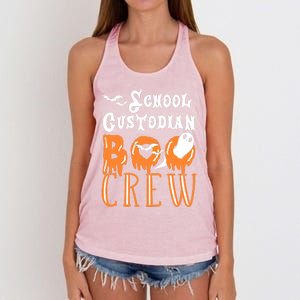 Halloween School Custodian Gift Women's Knotted Racerback Tank