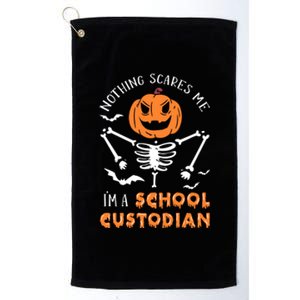 Halloween School Custodian Meaningful Gift Platinum Collection Golf Towel