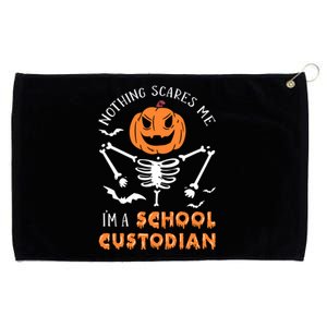 Halloween School Custodian Meaningful Gift Grommeted Golf Towel