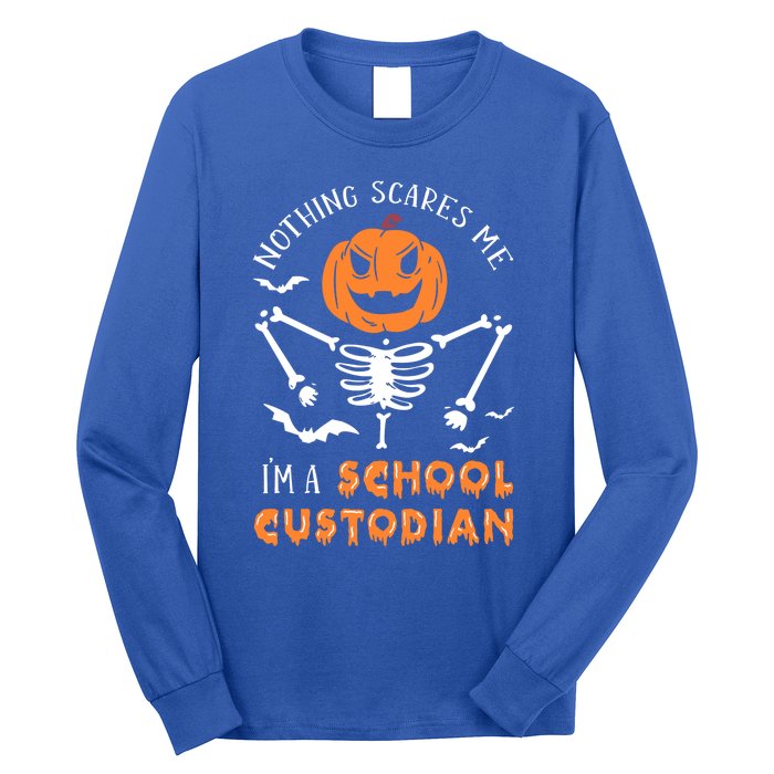 Halloween School Custodian Meaningful Gift Long Sleeve Shirt