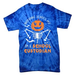 Halloween School Custodian Meaningful Gift Tie-Dye T-Shirt