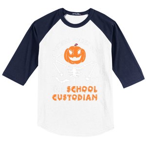 Halloween School Custodian Meaningful Gift Baseball Sleeve Shirt