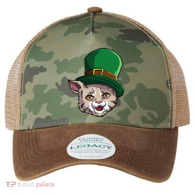 Happy Saint Catty's Day Irish Cat Leprechaun St Patricks Day Great Gift Legacy Tie Dye Trucker Hat