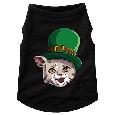 Happy Saint Catty's Day Irish Cat Leprechaun St Patricks Day Great Gift Doggie Tank